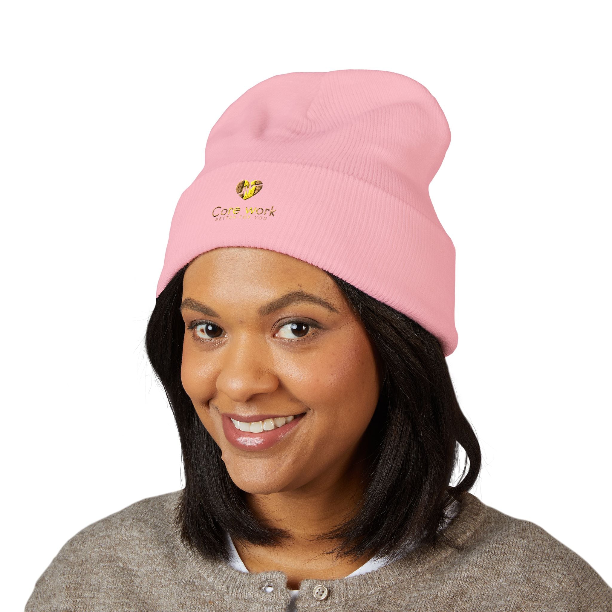 Embroidered Core Work Beanie