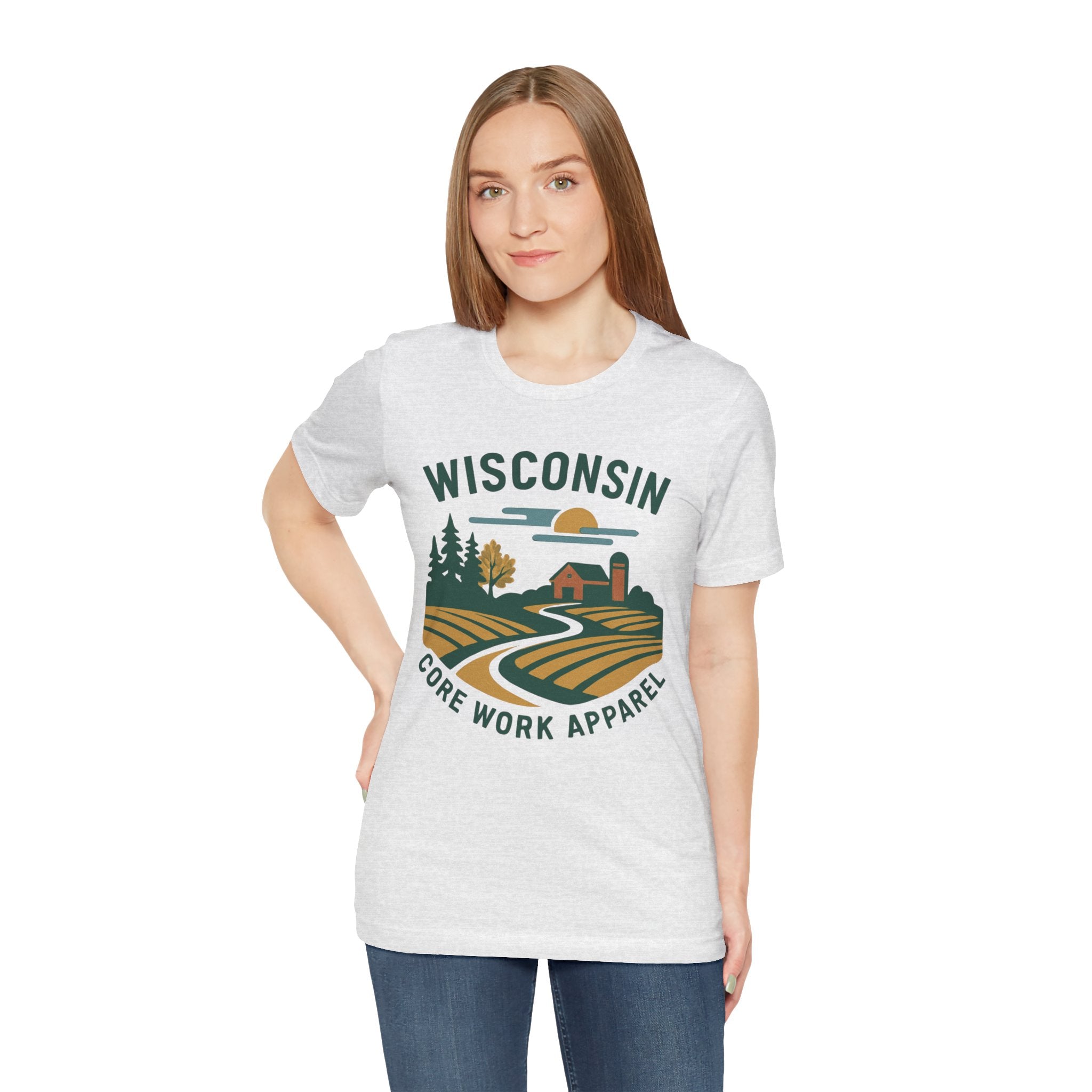 Modern Graphic Core Work Apparel Unisex Tee