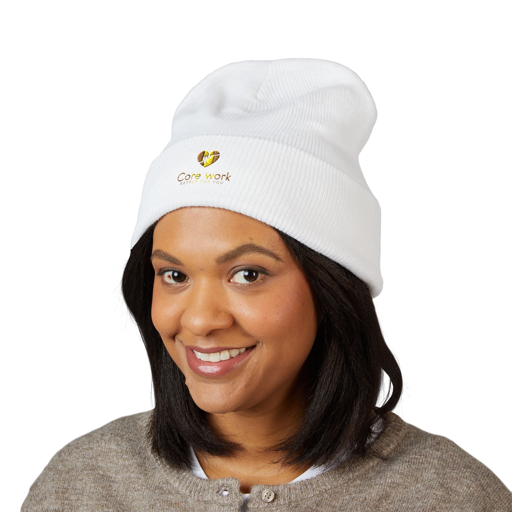 Embroidered Core Work Beanie