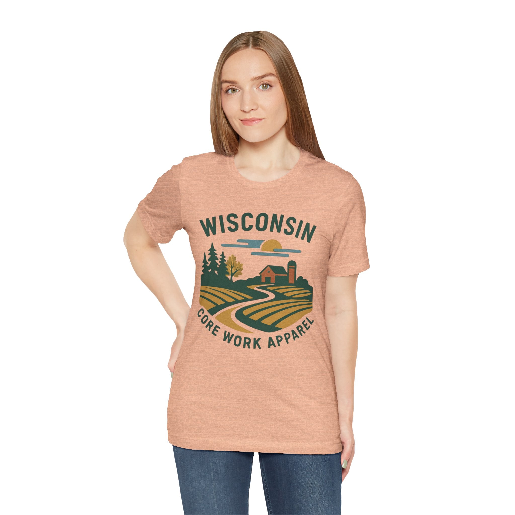 Modern Graphic Core Work Apparel Unisex Tee