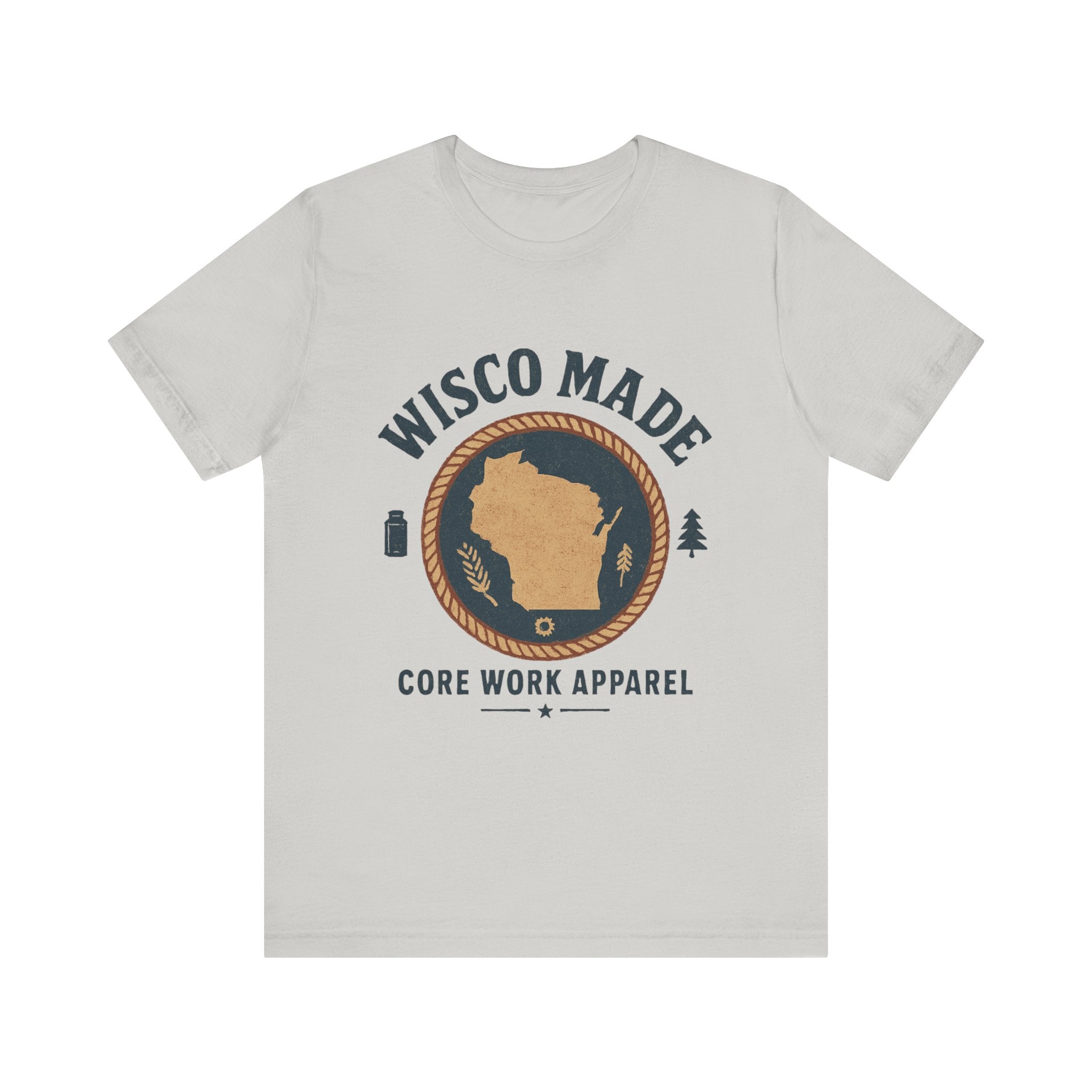 Graphic Vintage Wisconsin Corework Apparel  Tee