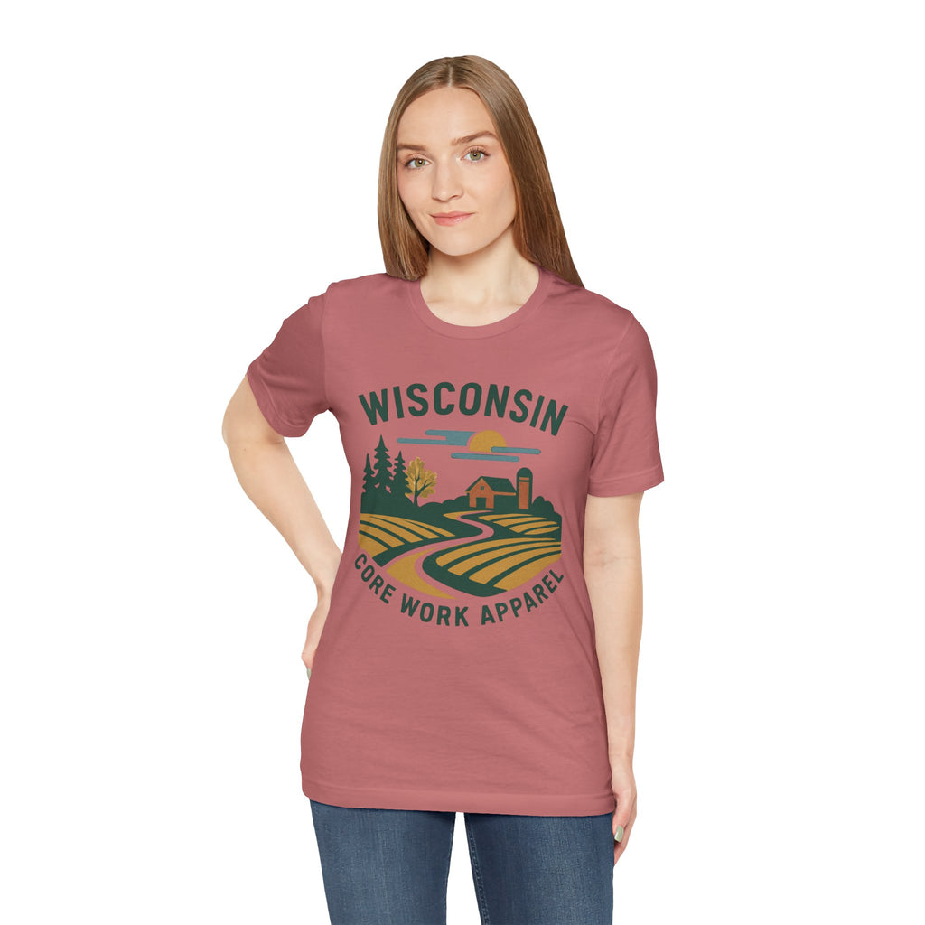 Modern Graphic Core Work Apparel Unisex Tee