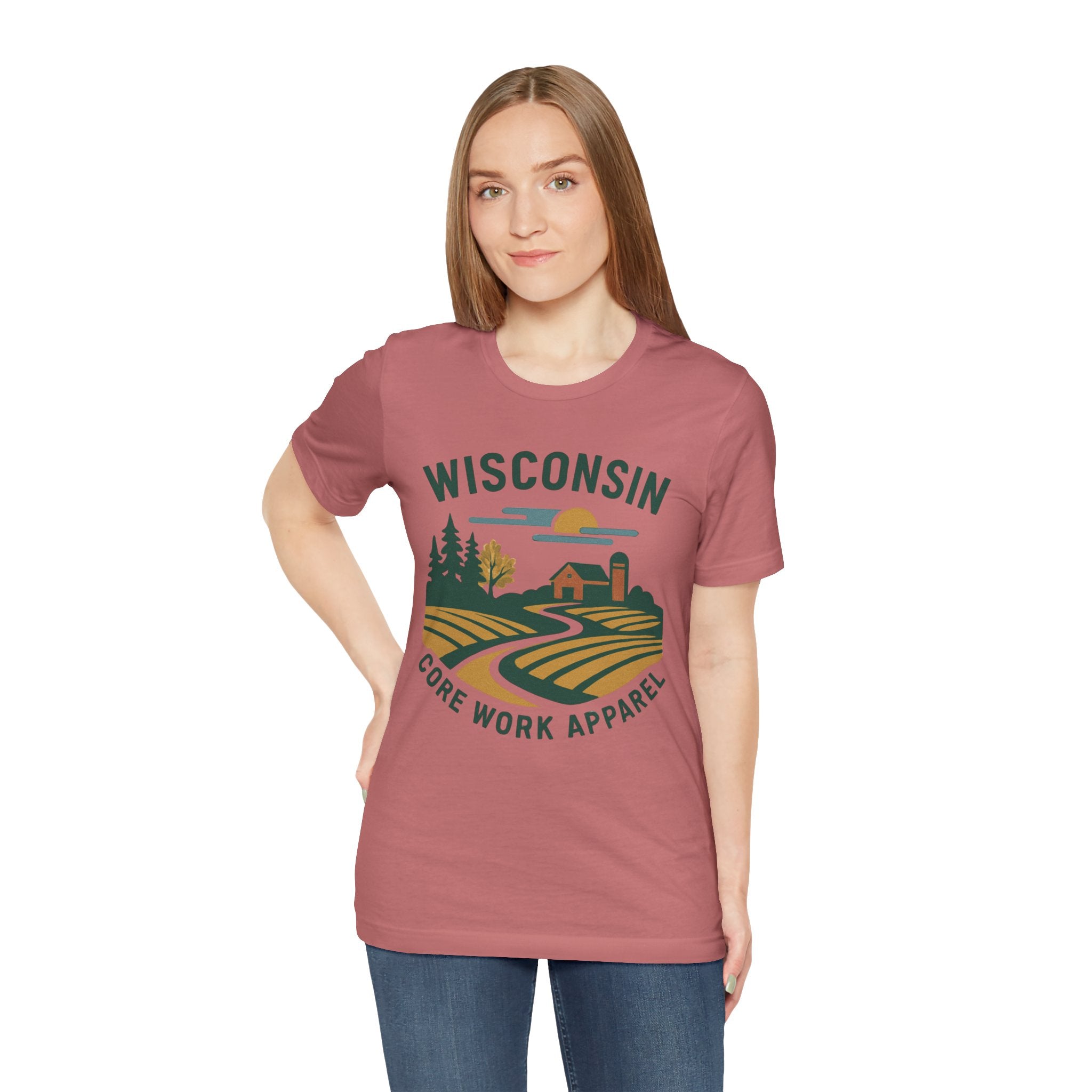 Modern Graphic Core Work Apparel Unisex Tee