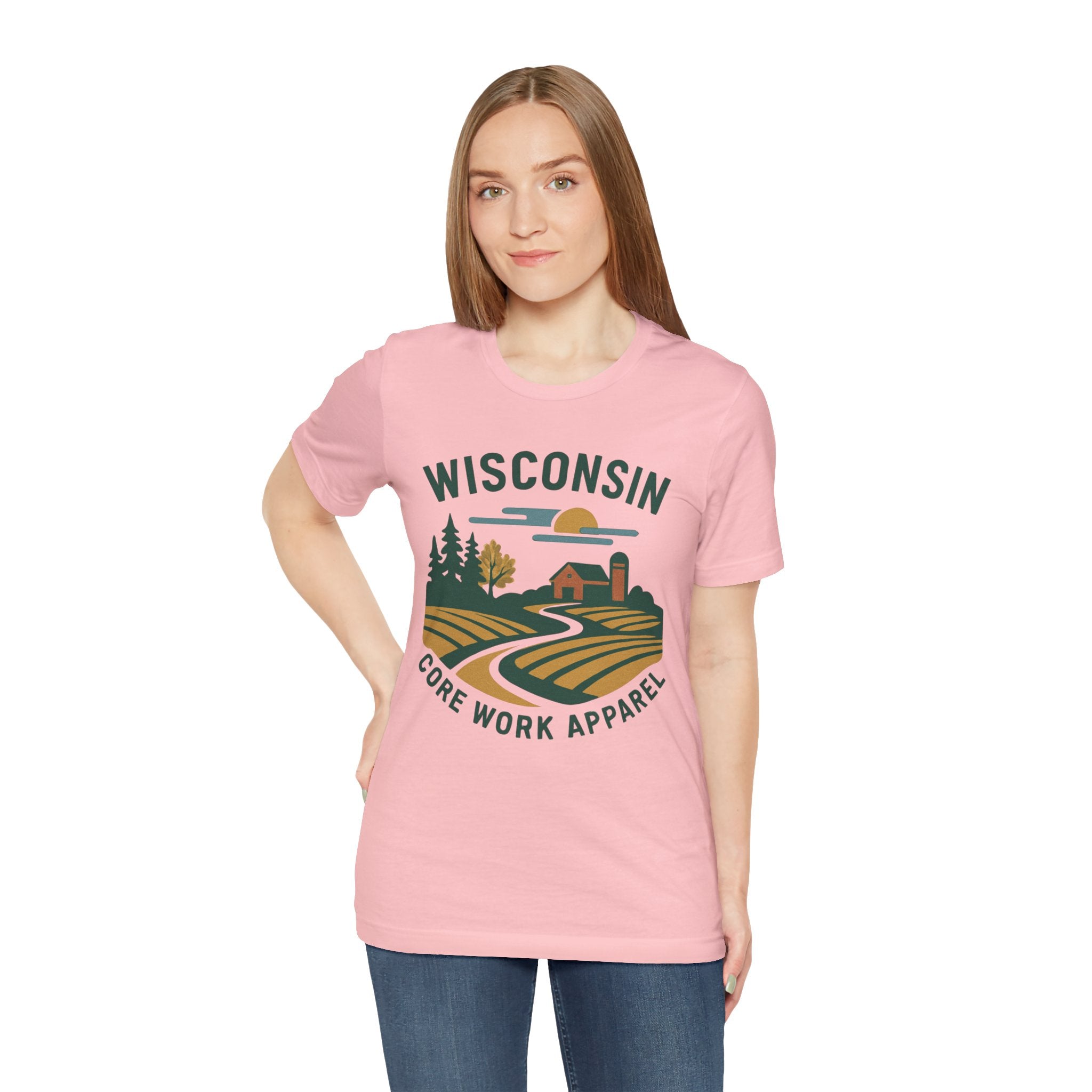 Modern Graphic Core Work Apparel Unisex Tee