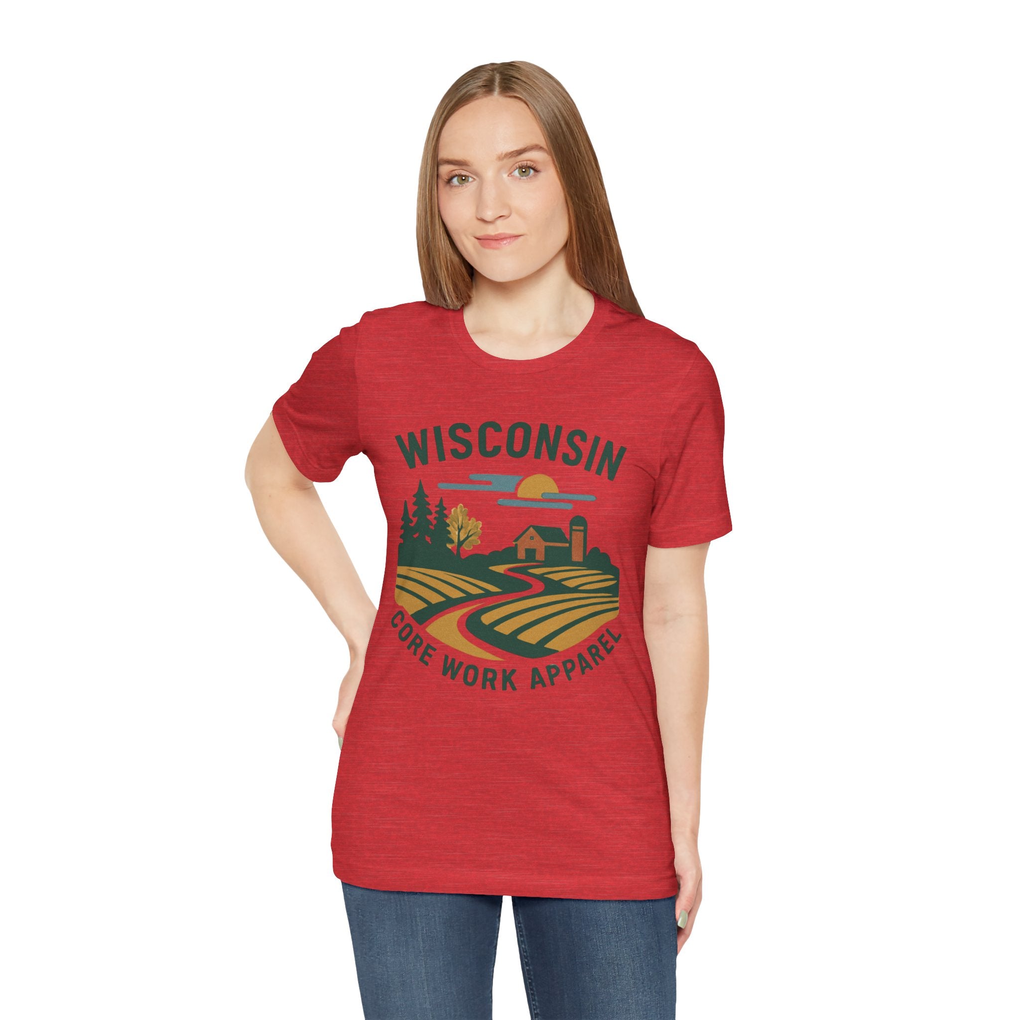 Modern Graphic Core Work Apparel Unisex Tee