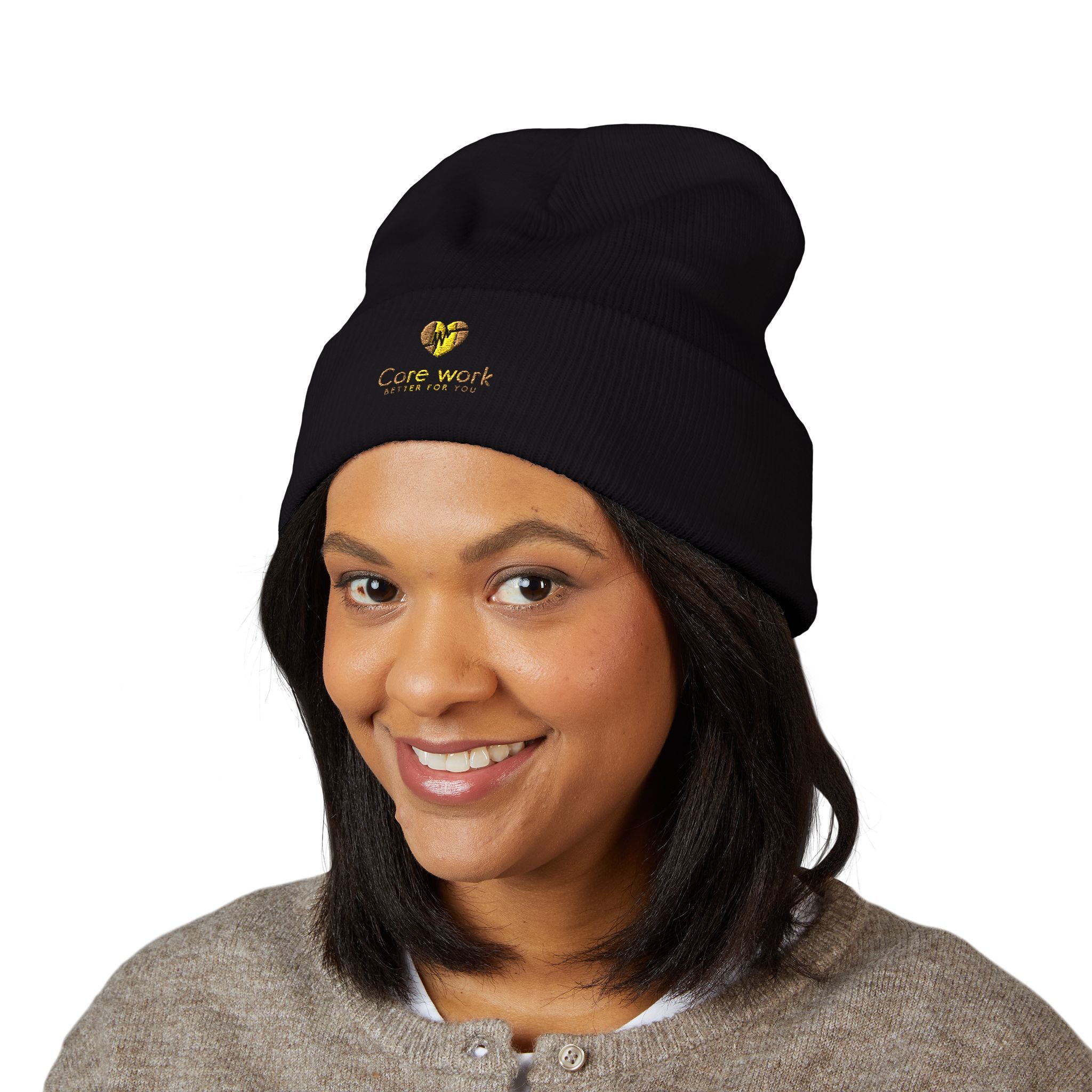 Embroidered Core Work Beanie