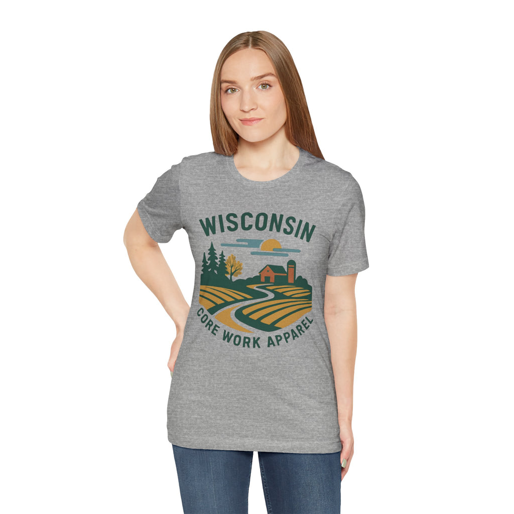 Modern Graphic Core Work Apparel Unisex Tee