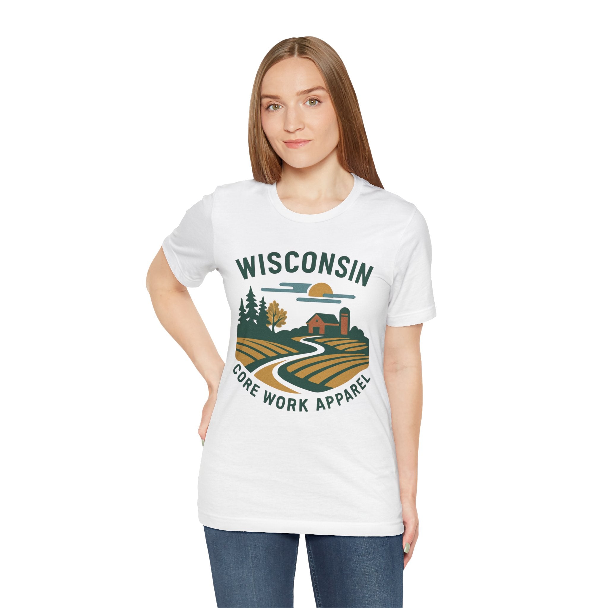 Modern Graphic Core Work Apparel Unisex Tee