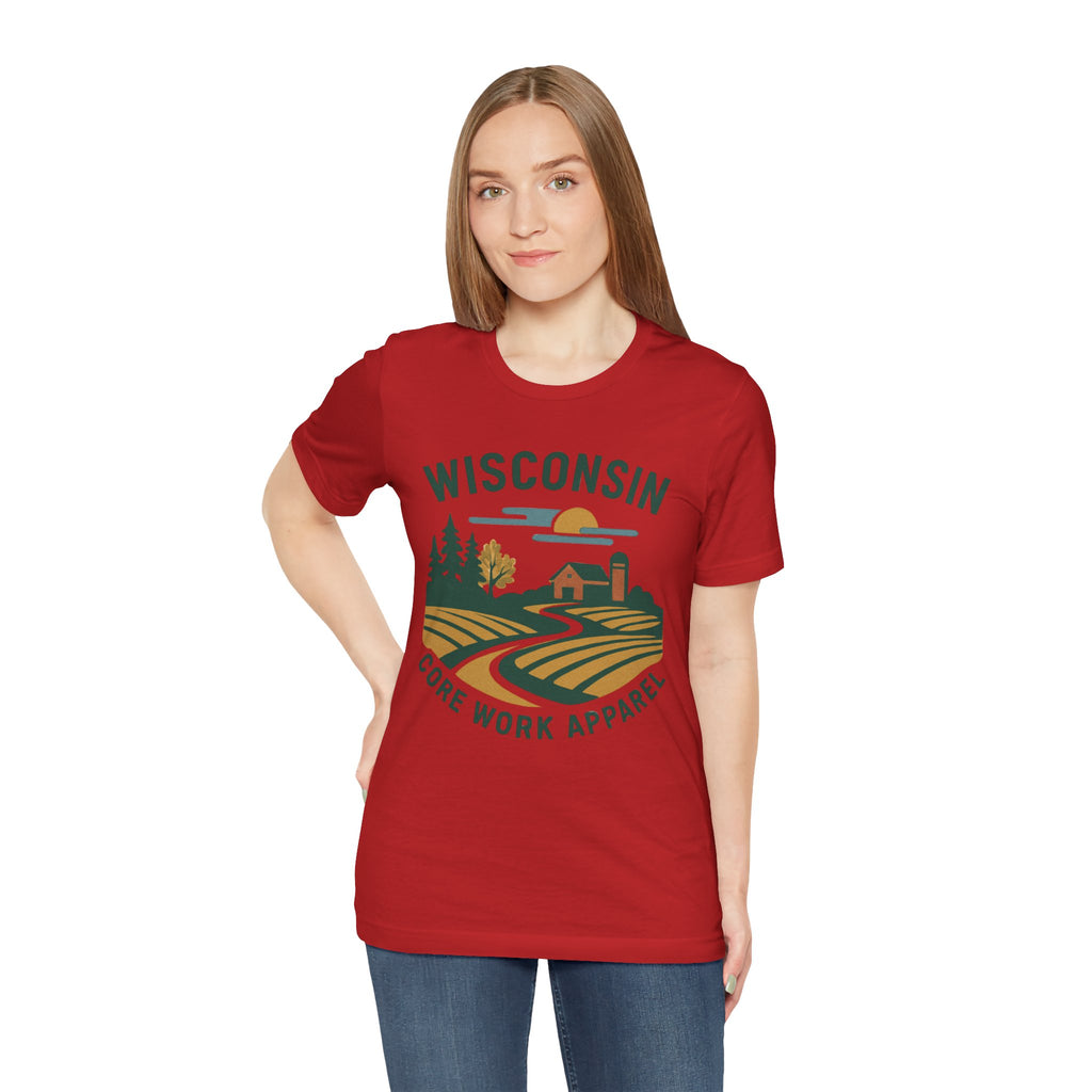 Modern Graphic Core Work Apparel Unisex Tee