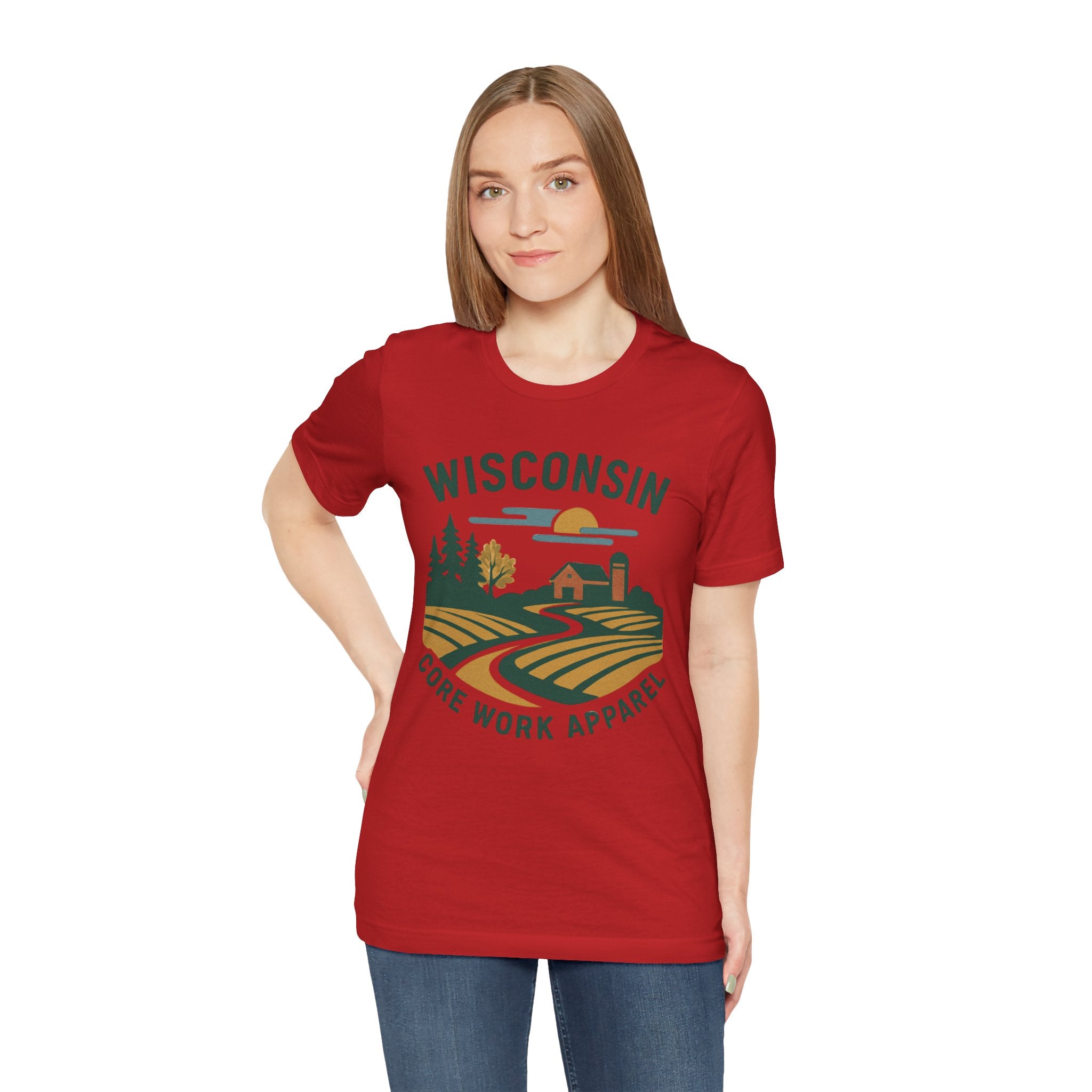 Modern Graphic Core Work Apparel Unisex Tee